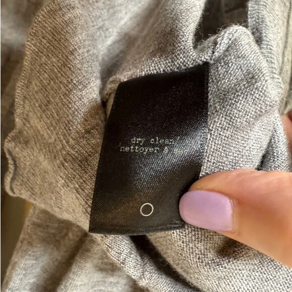 Rag & Bone Small Gray Marl Merino Wool Crew Neck Lightweight Tunic Sweater - Picture 9 of 9